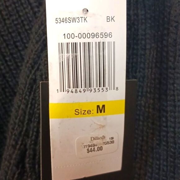 Takara black sexy cold shoulder long-sleeve open back mock neck sweater - Picture 4 of 10